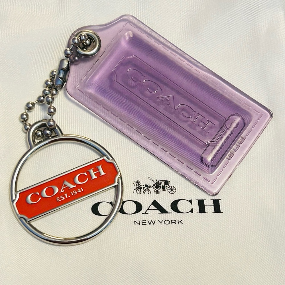 NWOT Coach 1941 Tag Keychain/ Bag Charm